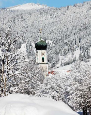 Winterlandschaft in Oberammergau